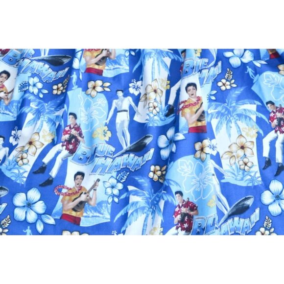 Vintage Apron Elvis Blue Hawaii Half Apron - Picture 3 of 5